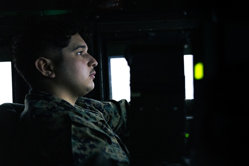 U.S. Marines Attending an EHIT Course Take On Combat Convoy Simulator