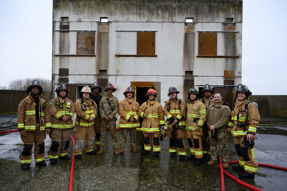 Third Air Force Leadership immersion visit to the 424th Air Base Squadron in Belgium