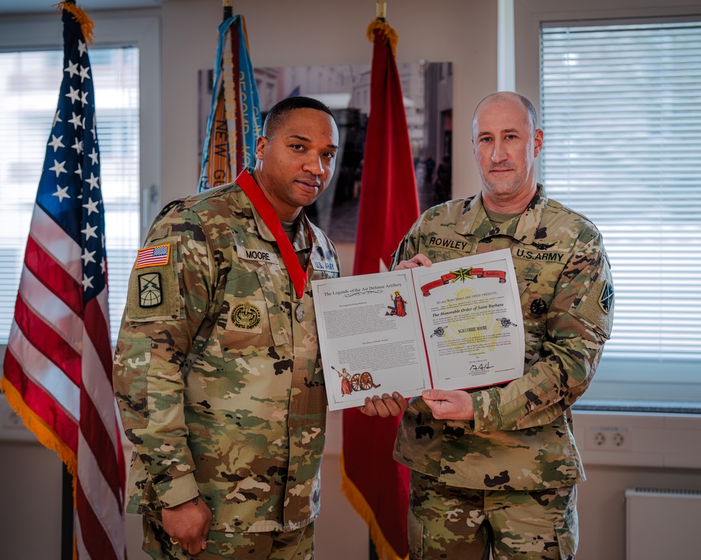 Sgt. Maj. Corrie Moore Lateral Promotion Ceremony