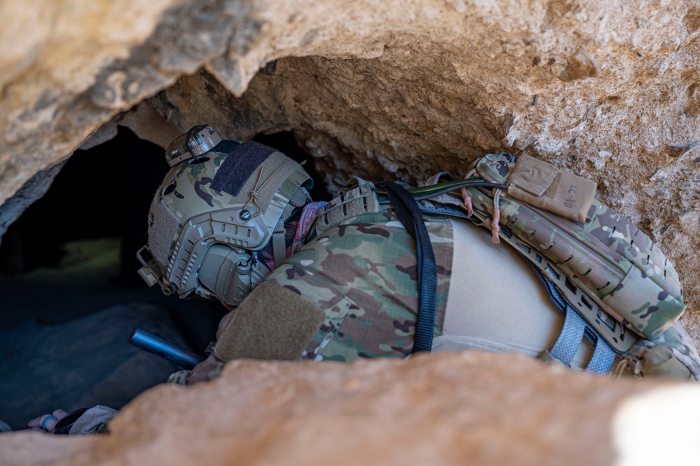 DM’s Special Warfare Airmen conduct a cave search and rescue exercise