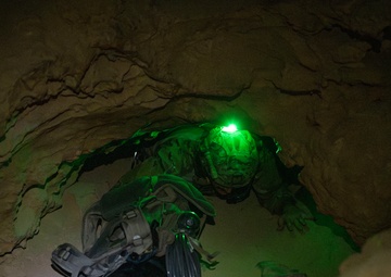 DM’s Special Warfare Airmen conduct a cave search and rescue exercise