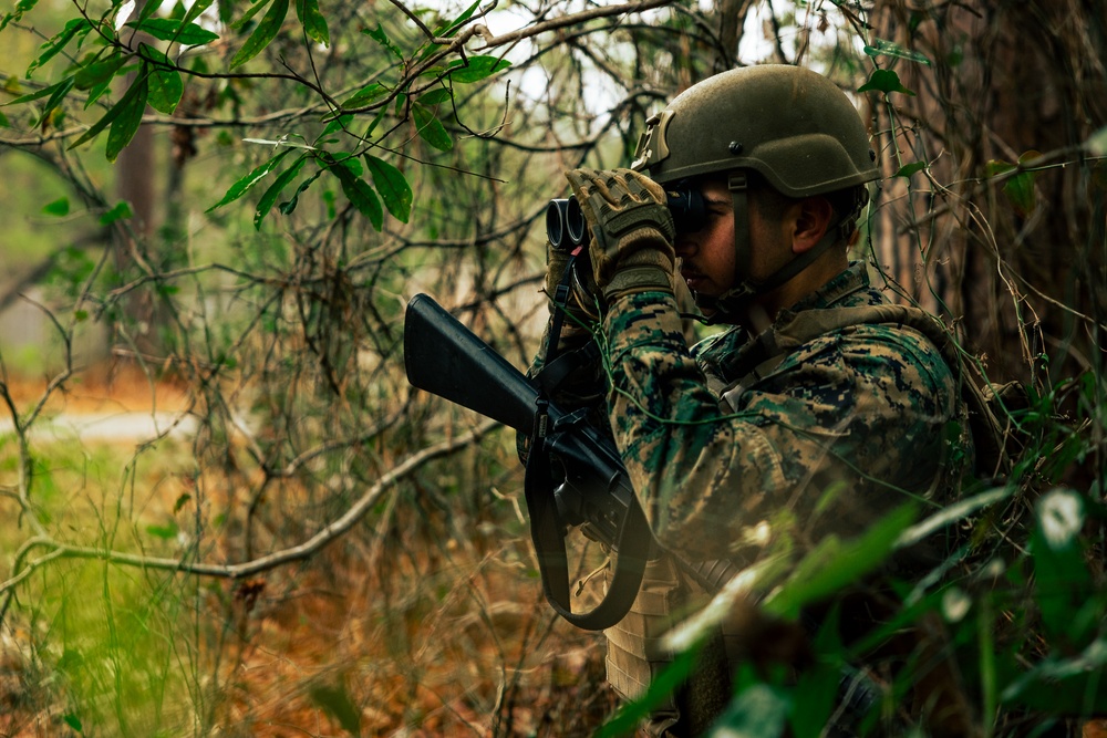 U.S. Marines Attending an EHIT Course Conduct Patrol Evaluations