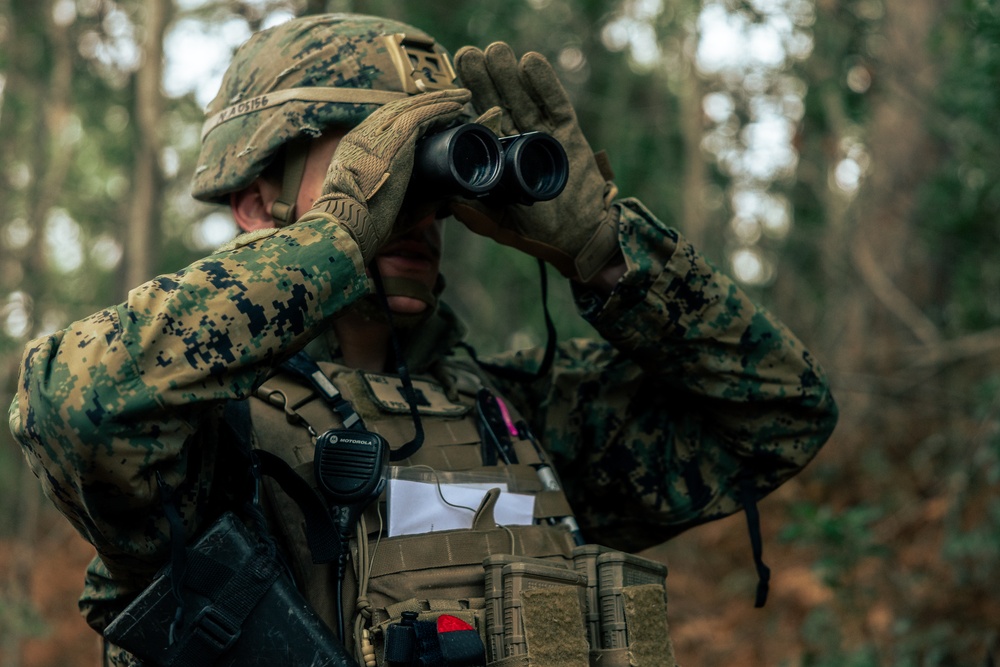 U.S. Marines Attending an EHIT Course Conduct Patrol Evaluations