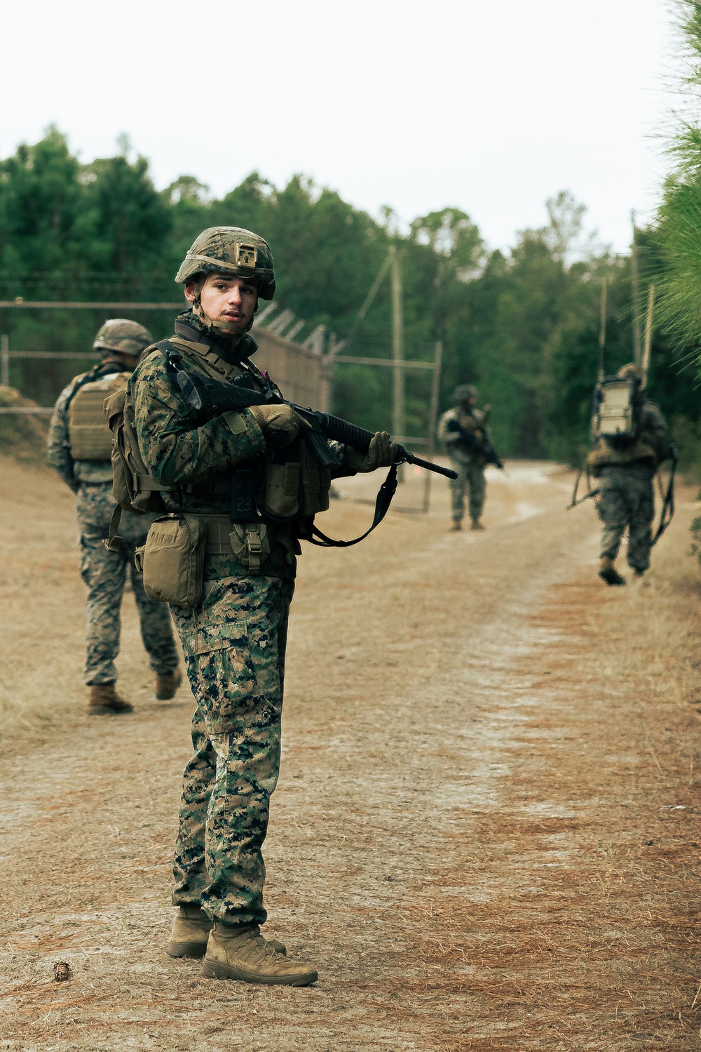 U.S. Marines Attending an EHIT Course Conduct Patrol Evaluations