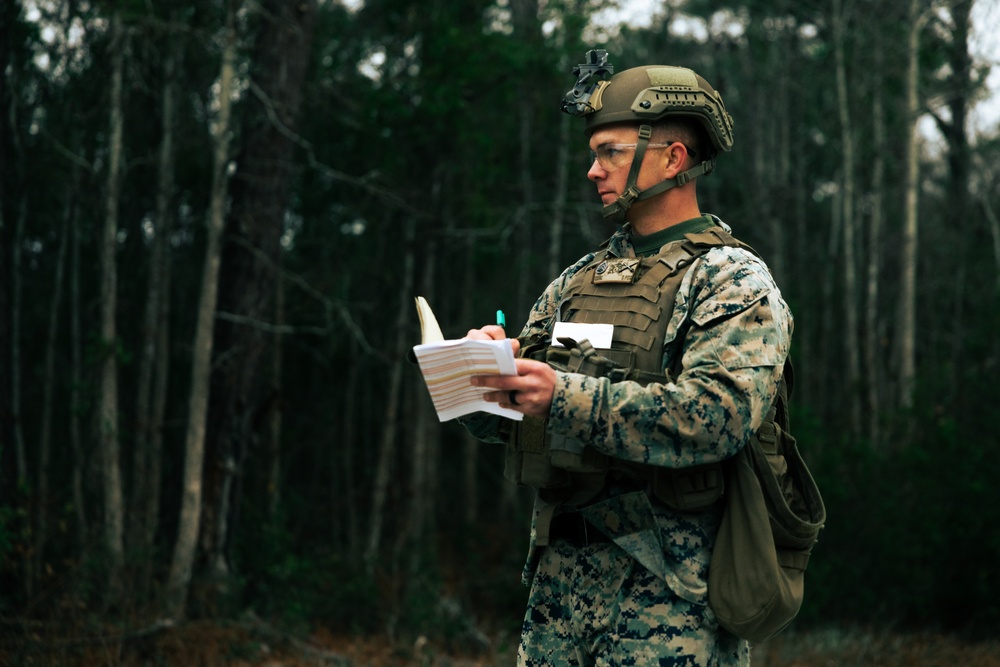 U.S. Marines Attending an EHIT Course Conduct Patrol Evaluations