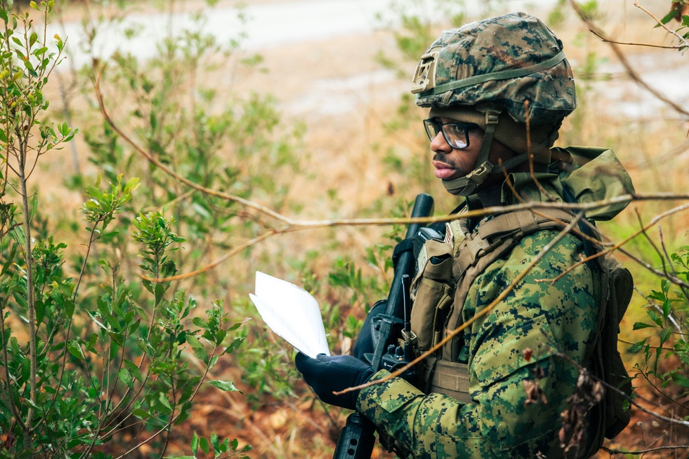 U.S. Marines Attending an EHIT Course Conduct Patrol Evaluations