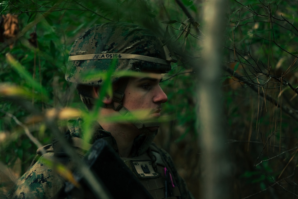 U.S. Marines Attending an EHIT Course Conduct Patrol Evaluations