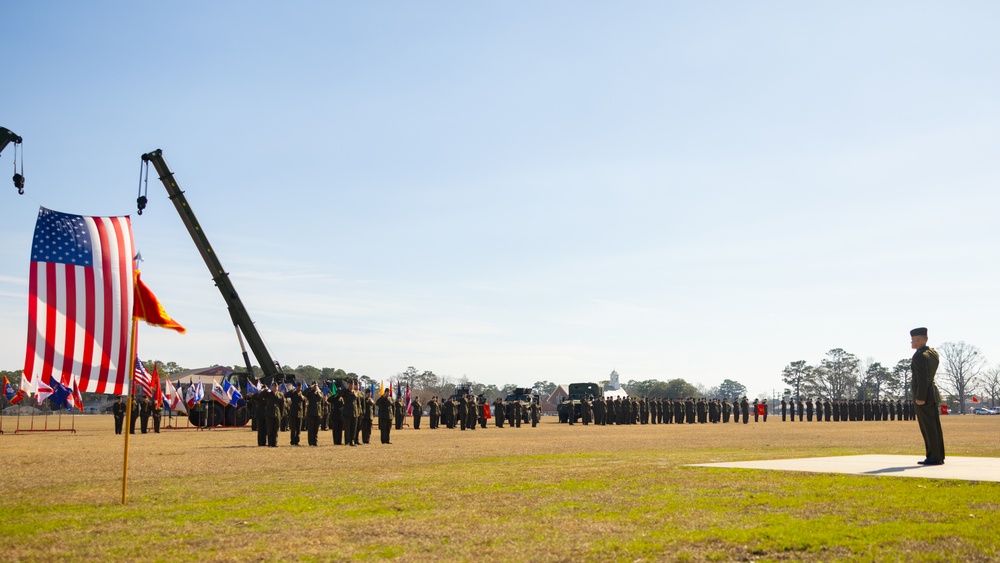 1st Battalion, 8th Marine Regiment, 2d Marine Division Change of Command Ceremony