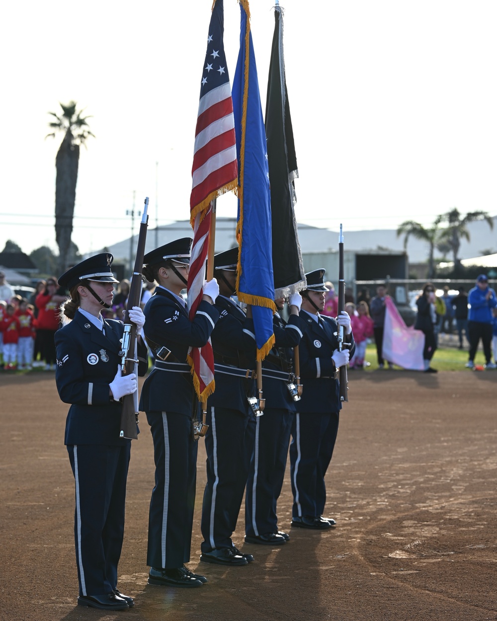 VSFB Honor Guard and Airman Engage in Lompoc Community’s Softball Game