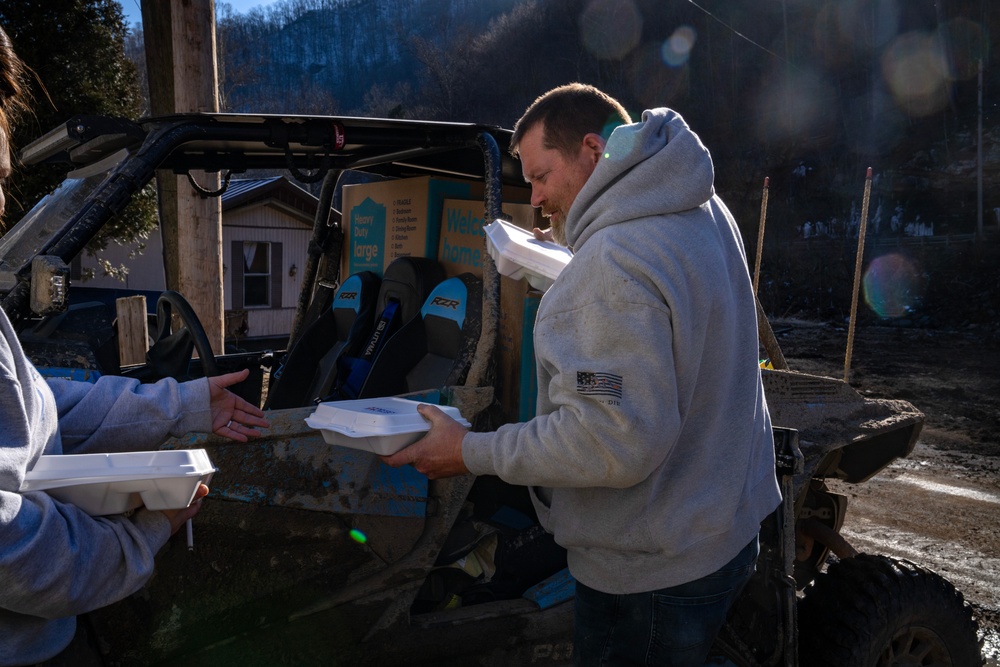 Local Fire Chief Delivers Meals to Survivors After Flooding
