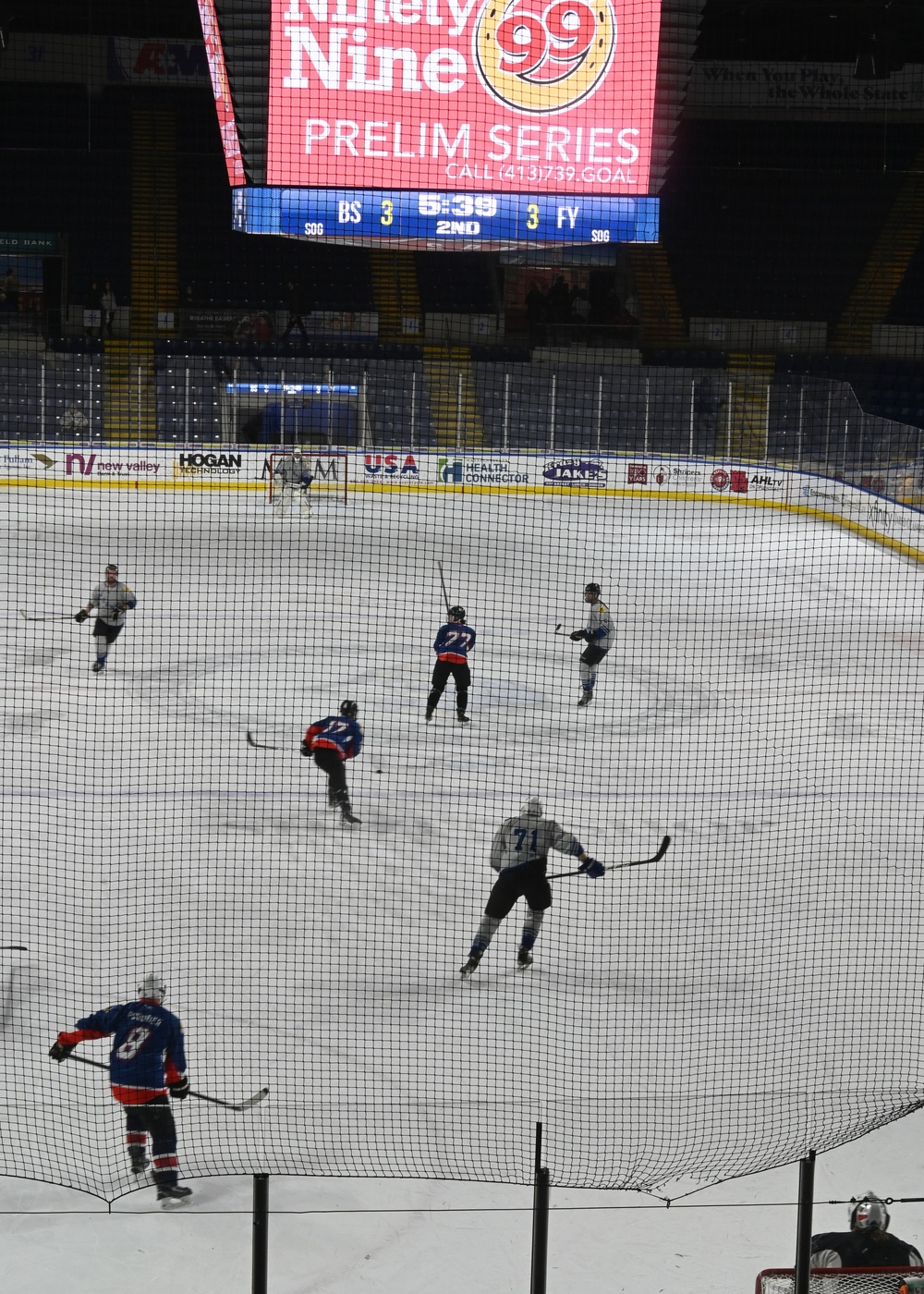 104th Fighter Wing hockey team competes in Battle of the Bases with rival 103rd Airlift Wing