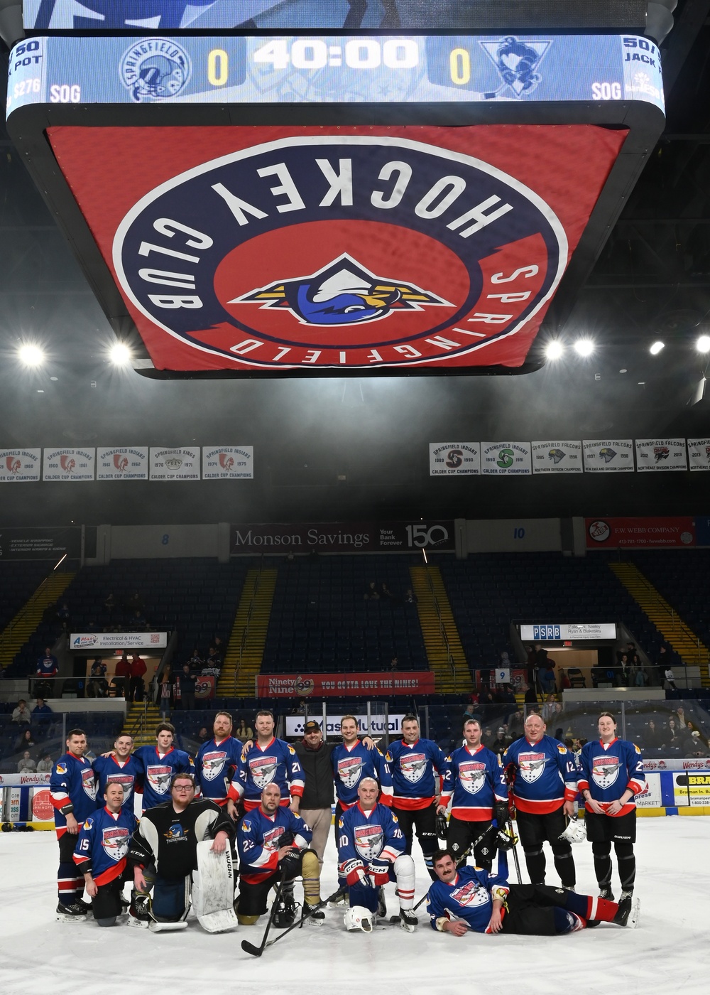 104th Fighter Wing hockey team competes in Battle of the Bases with rival 103rd Airlift Wing