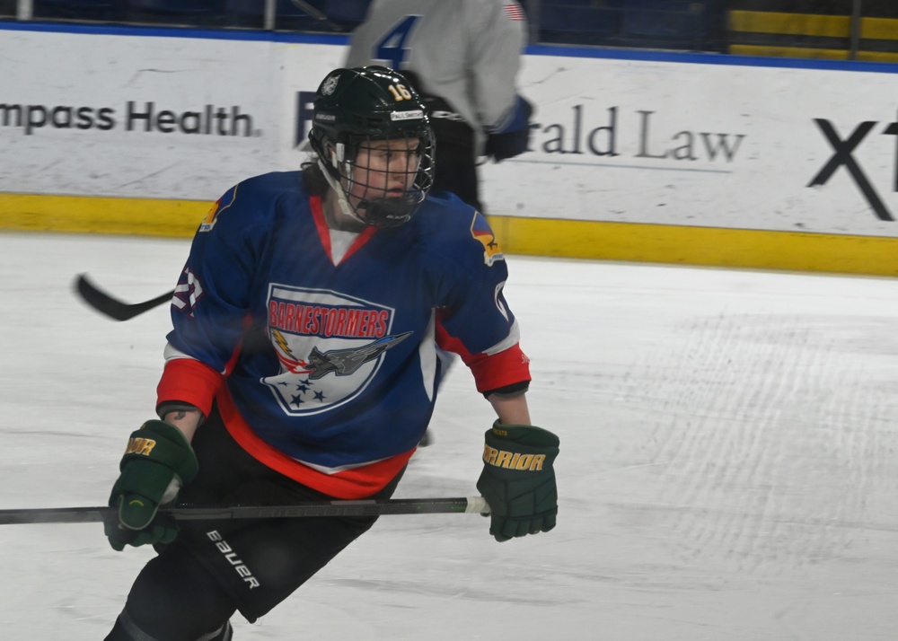 104th Fighter Wing hockey team competes in Battle of the Bases with rival 103rd Airlift Wing