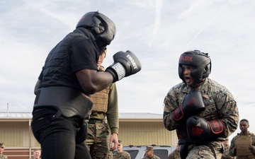 Professional mixed martial arts fighter Impa Kasanganay visits 2nd Low Altitude Air Defense Battalion