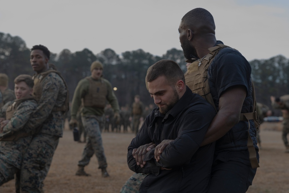 Professional mixed martial arts fighter Impa Kasanganay visits 2nd Low Altitude Air Defense Battalion