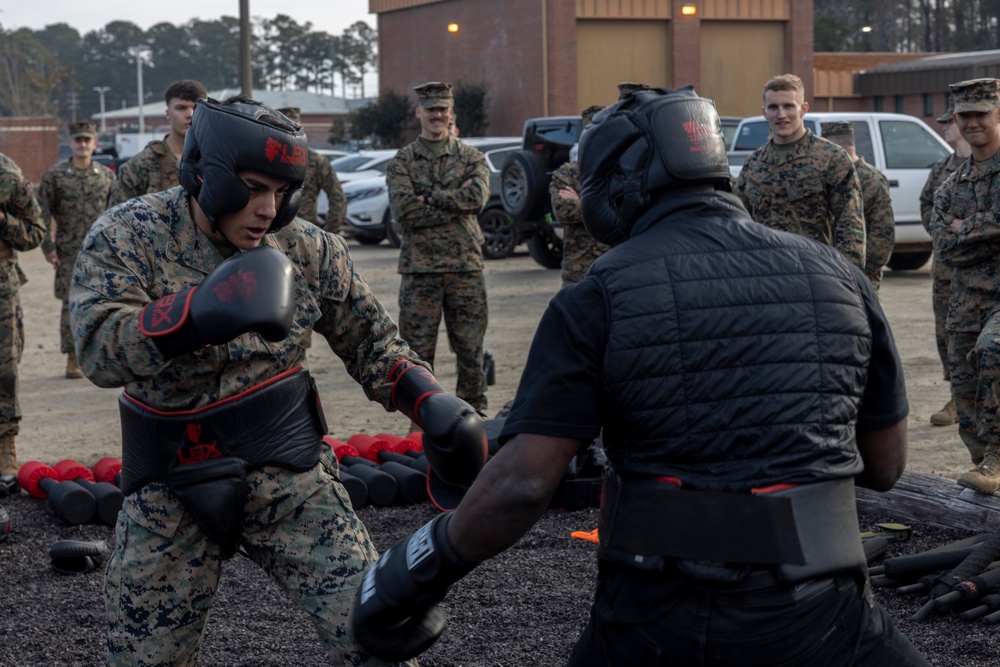 Professional mixed martial arts fighter Impa Kasanganay visits 2nd Low Altitude Air Defense Battalion