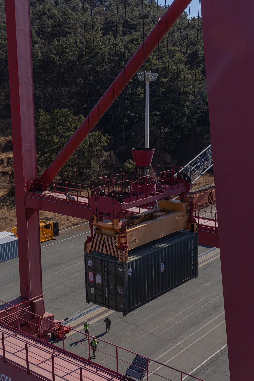 3rd MLG and ROK POG Coordinate Container Movements at Chinhae Port