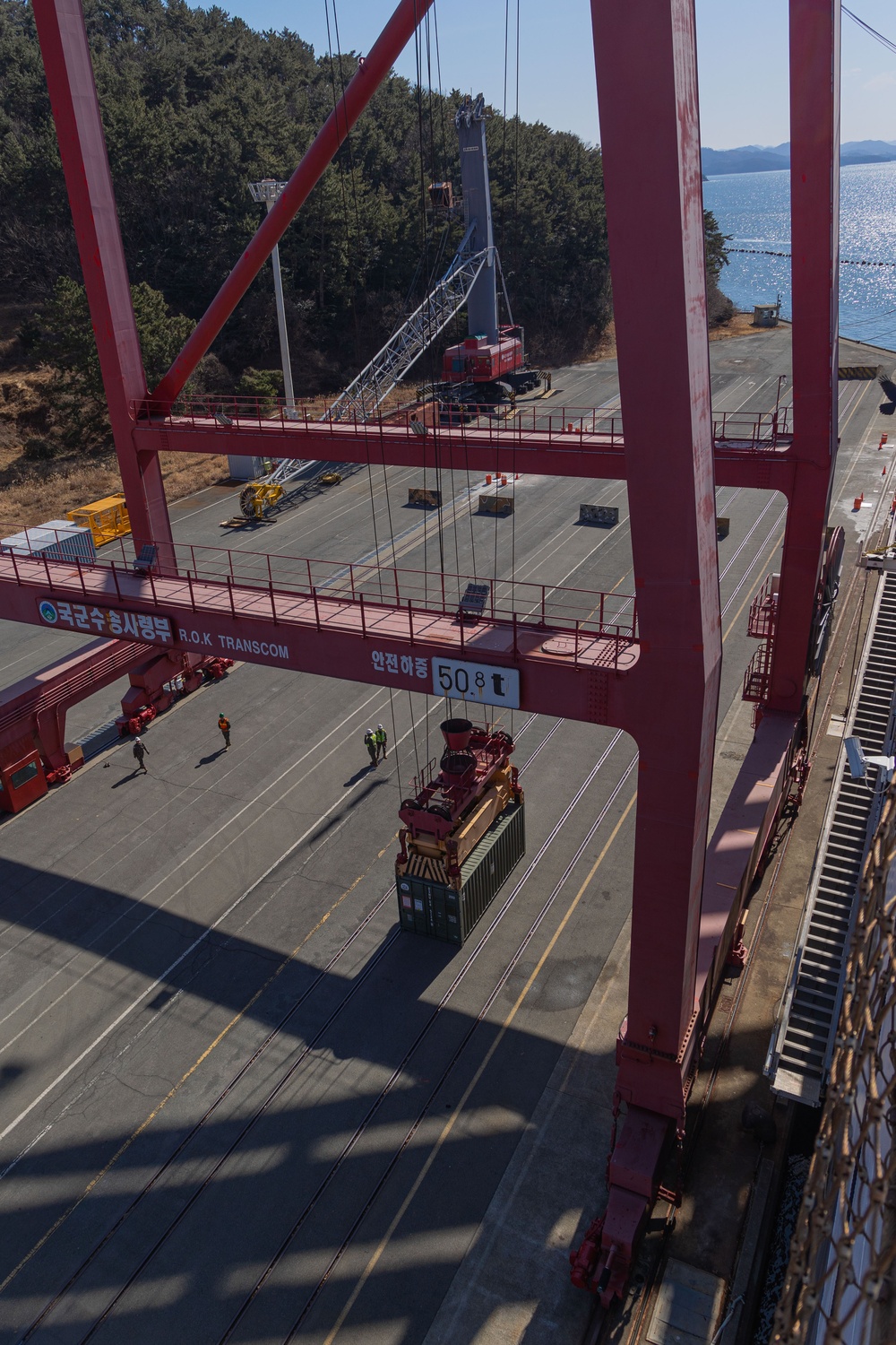 3rd MLG and ROK POG Coordinate Container Movements at Chinhae Port