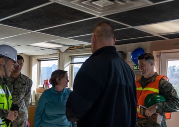 ROK JCS, ROK POG Visit USNS Dahl