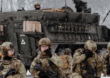 U.S. Army, Marines, and ROK army soldiers conduct training CALFEX at Rodriguez Live Fire Complex.