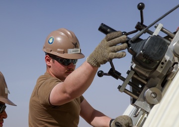 NMCB 4 Seabees Build K-Span at MCAS Yuma