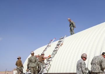 NMCB 4 Seabees Build K-Span at MCAS Yuma