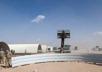 NMCB 4 Seabees Build K-Span at MCAS Yuma