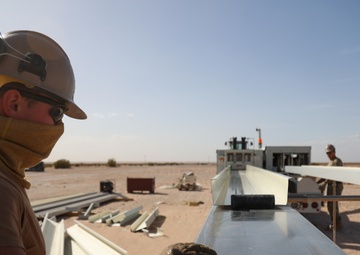 NMCB 4 Seabees Build K-Span at MCAS Yuma