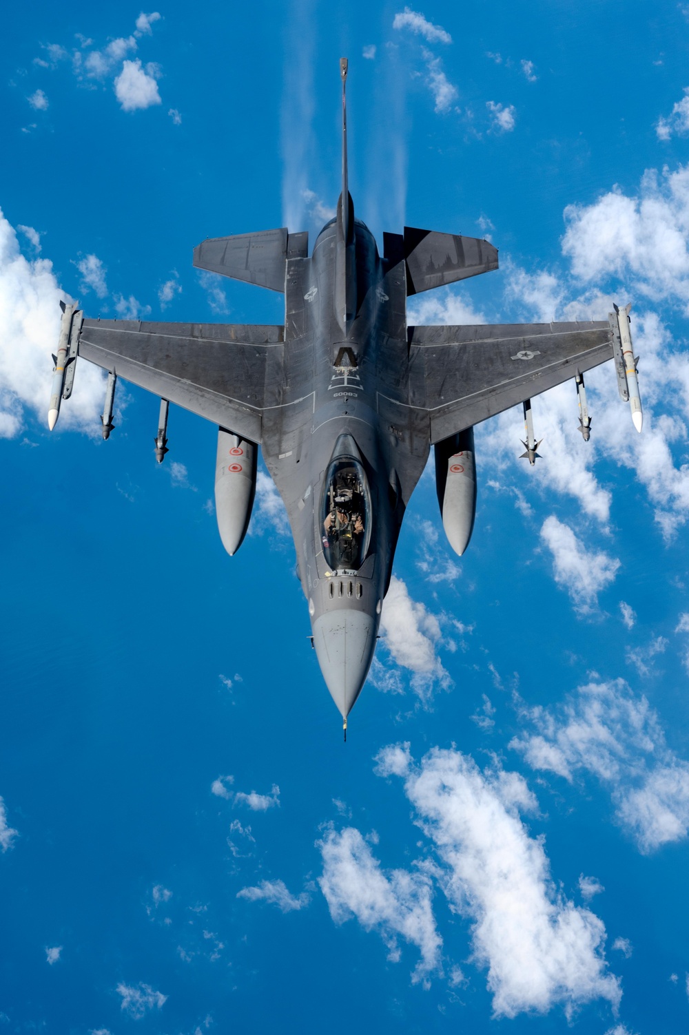 F-16 Fighting Falcons keep watch over CENTCOM AOR from the sky