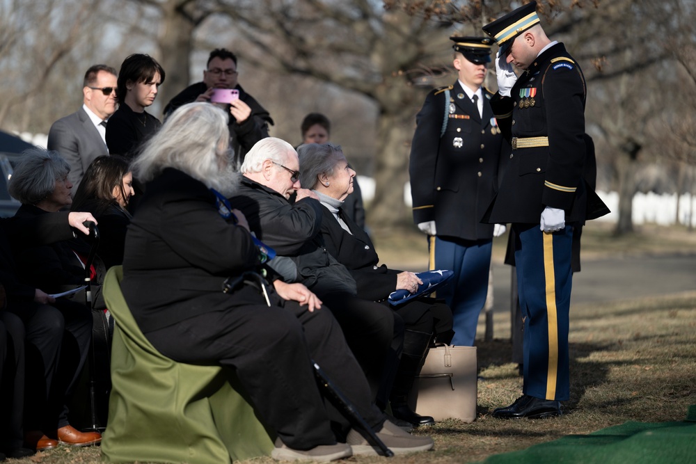 Military Funeral Honors with Funeral Escort are Conducted for U.S. Army Air Force 2nd Lt. Francis Callahan in Section 68