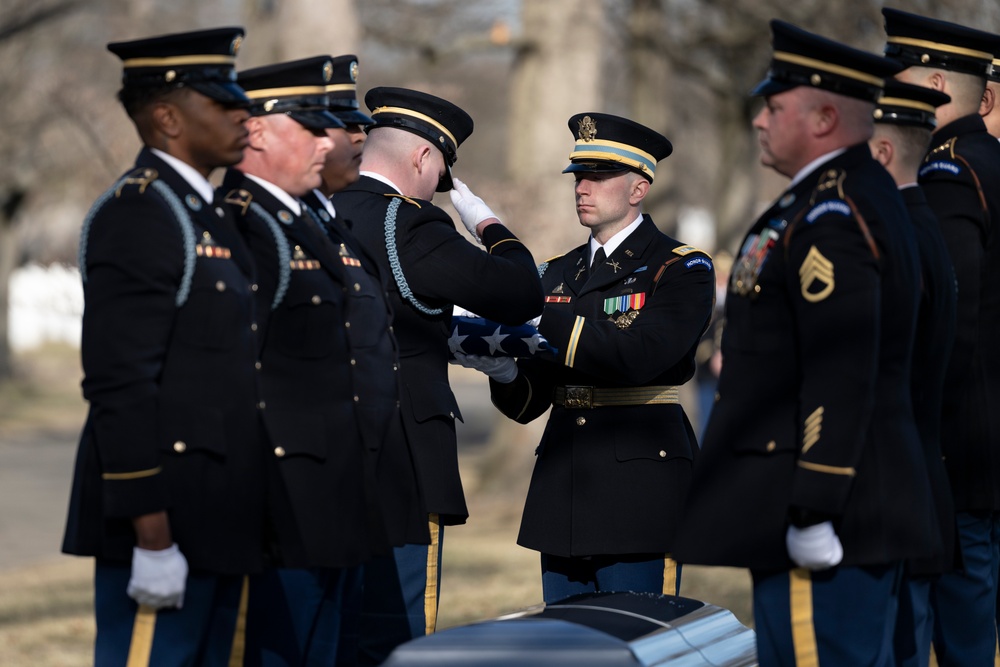 Military Funeral Honors with Funeral Escort are Conducted for U.S. Army Air Force 2nd Lt. Francis Callahan in Section 68