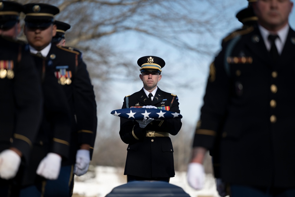 Military Funeral Honors with Funeral Escort are Conducted for U.S. Army Air Force 2nd Lt. Francis Callahan in Section 68