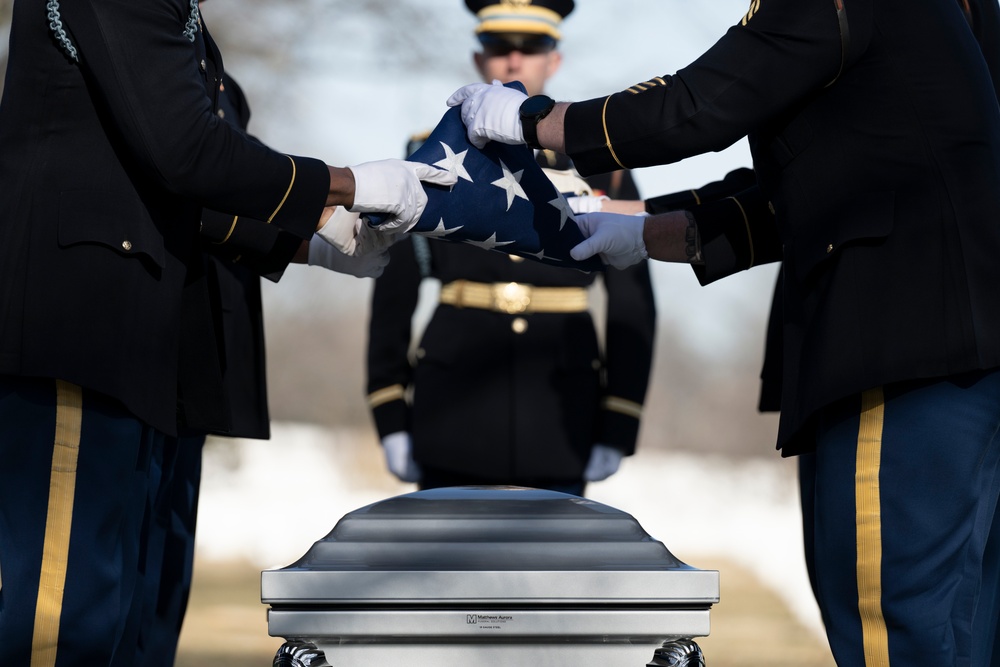 Military Funeral Honors with Funeral Escort are Conducted for U.S. Army Air Force 2nd Lt. Francis Callahan in Section 68