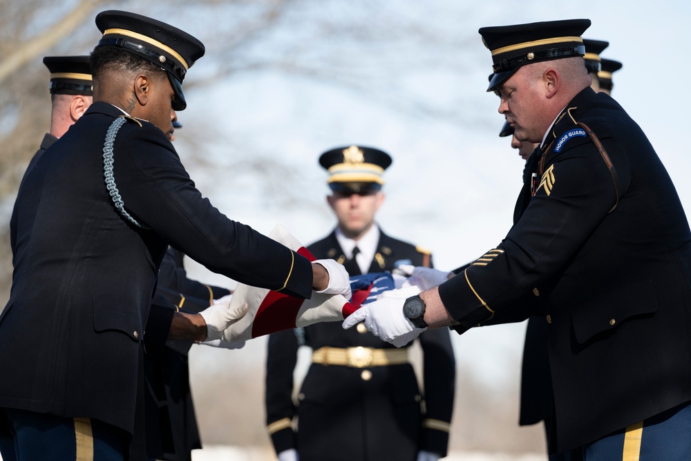 Military Funeral Honors with Funeral Escort are Conducted for U.S. Army Air Force 2nd Lt. Francis Callahan in Section 68