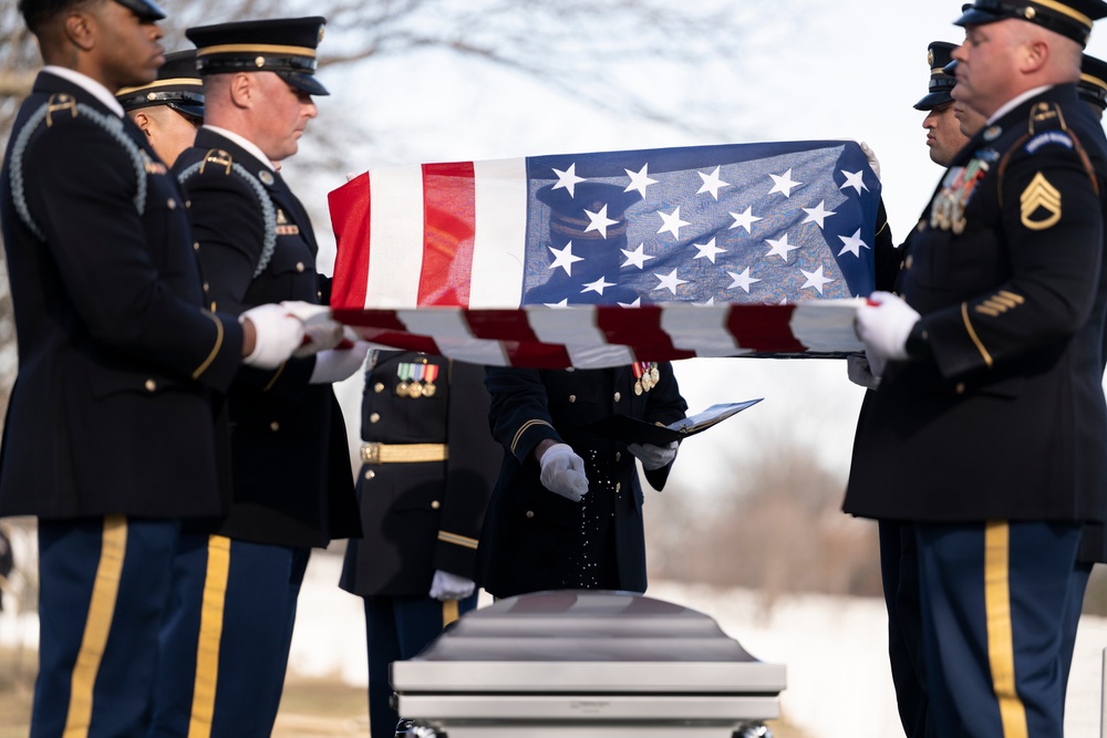 Military Funeral Honors with Funeral Escort are Conducted for U.S. Army Air Force 2nd Lt. Francis Callahan in Section 68