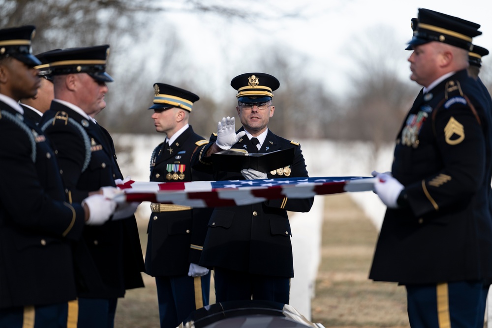 Military Funeral Honors with Funeral Escort are Conducted for U.S. Army Air Force 2nd Lt. Francis Callahan in Section 68