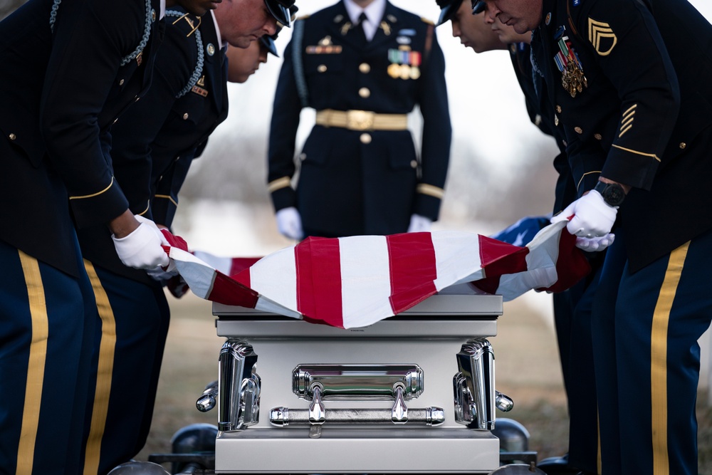 Military Funeral Honors with Funeral Escort are Conducted for U.S. Army Air Force 2nd Lt. Francis Callahan in Section 68