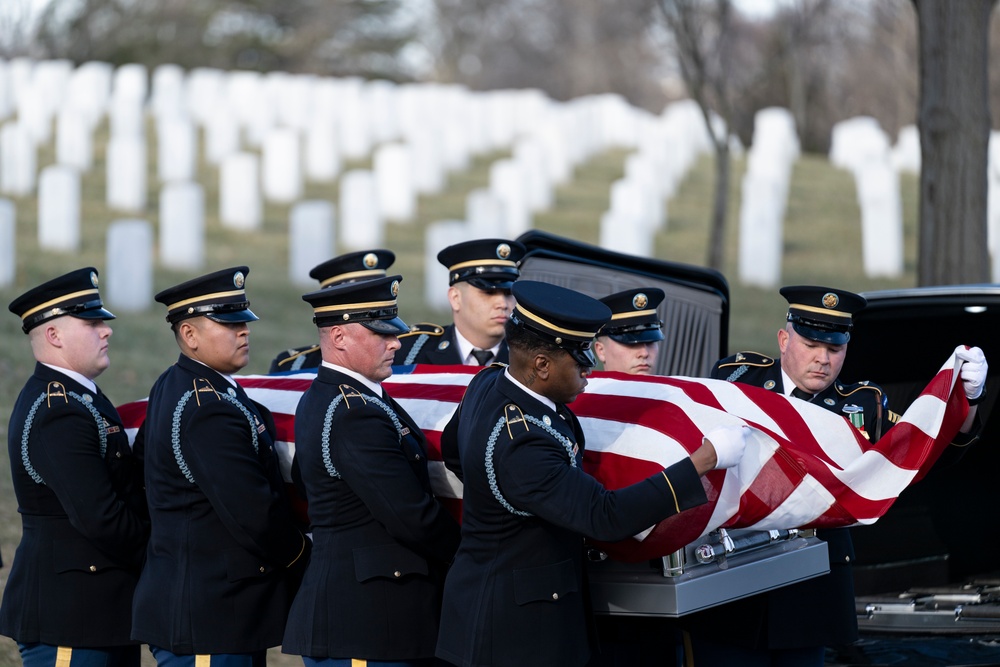 Military Funeral Honors with Funeral Escort are Conducted for U.S. Army Air Force 2nd Lt. Francis Callahan in Section 68