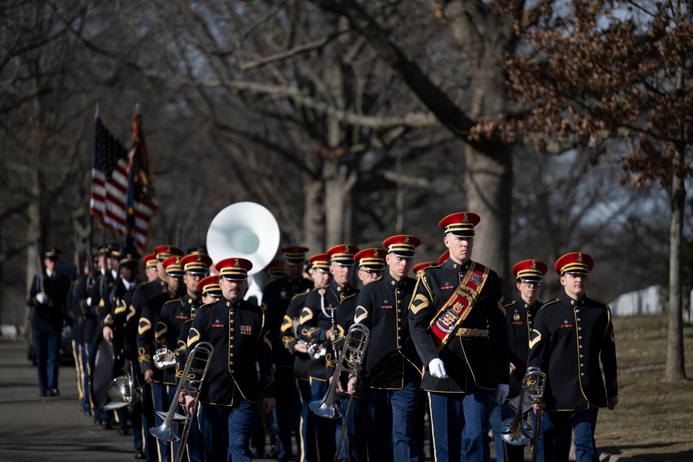 Military Funeral Honors with Funeral Escort are Conducted for U.S. Army Air Force 2nd Lt. Francis Callahan in Section 68