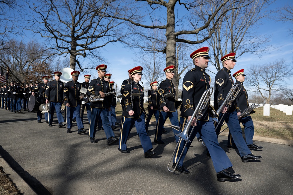 Military Funeral Honors with Funeral Escort are Conducted for U.S. Army Air Force 2nd Lt. Francis Callahan in Section 68