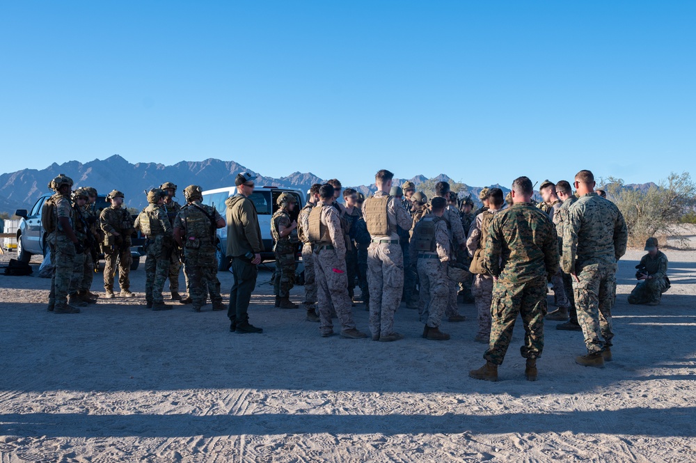 U.S. Air Force Mission Sustainment Team Members Train Alongside U.S. Marines