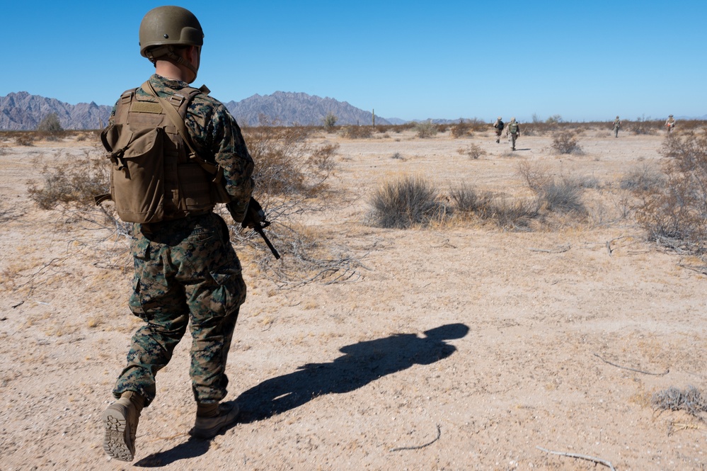 U.S. Air Force Mission Sustainment Team Members Train Alongside U.S. Marines