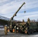 41st FAB Soldiers establish ammunition holding area during Joint Viking 25