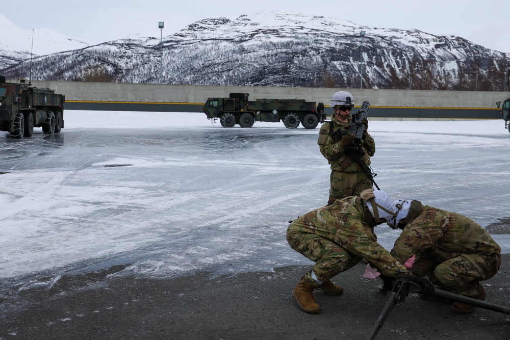MLRS battalion establishes ammunition holding area in Norway during exercise