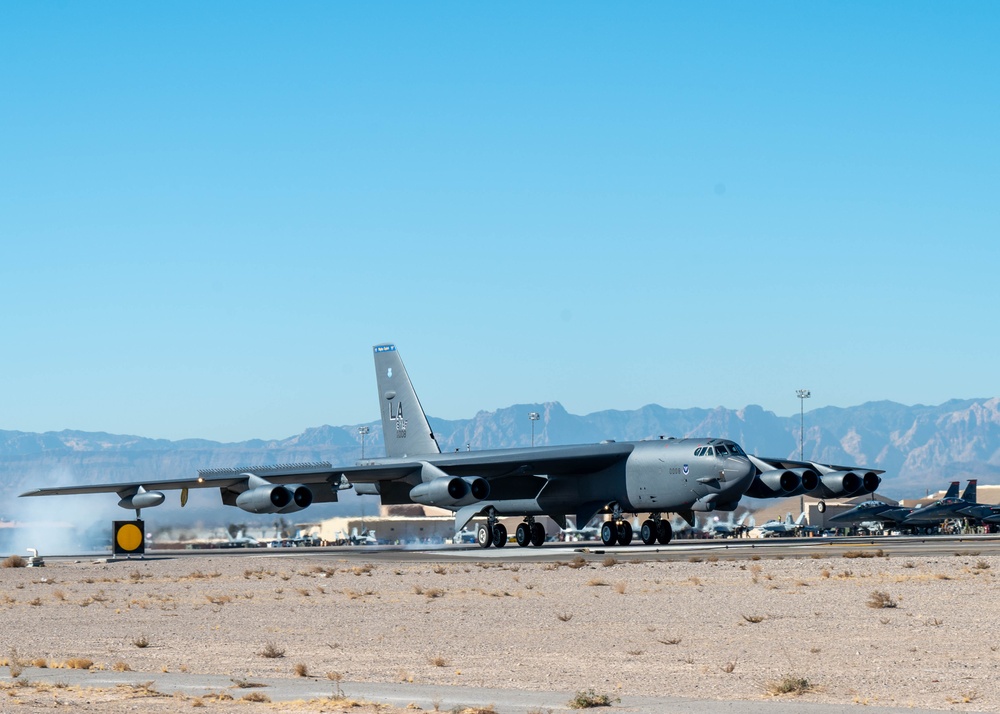 The 2nd Bomb Wing arrives at Nellis AFB for Red Flag 25-1