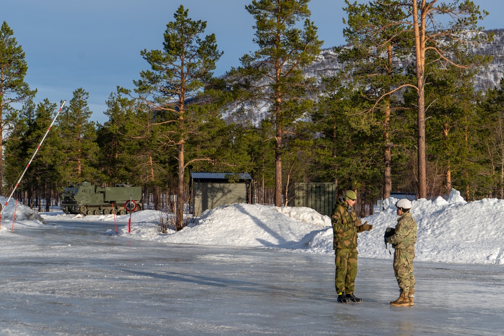 MLRS battalion conducts arctic drivers training with the Norwegian Army during exercise in Norway