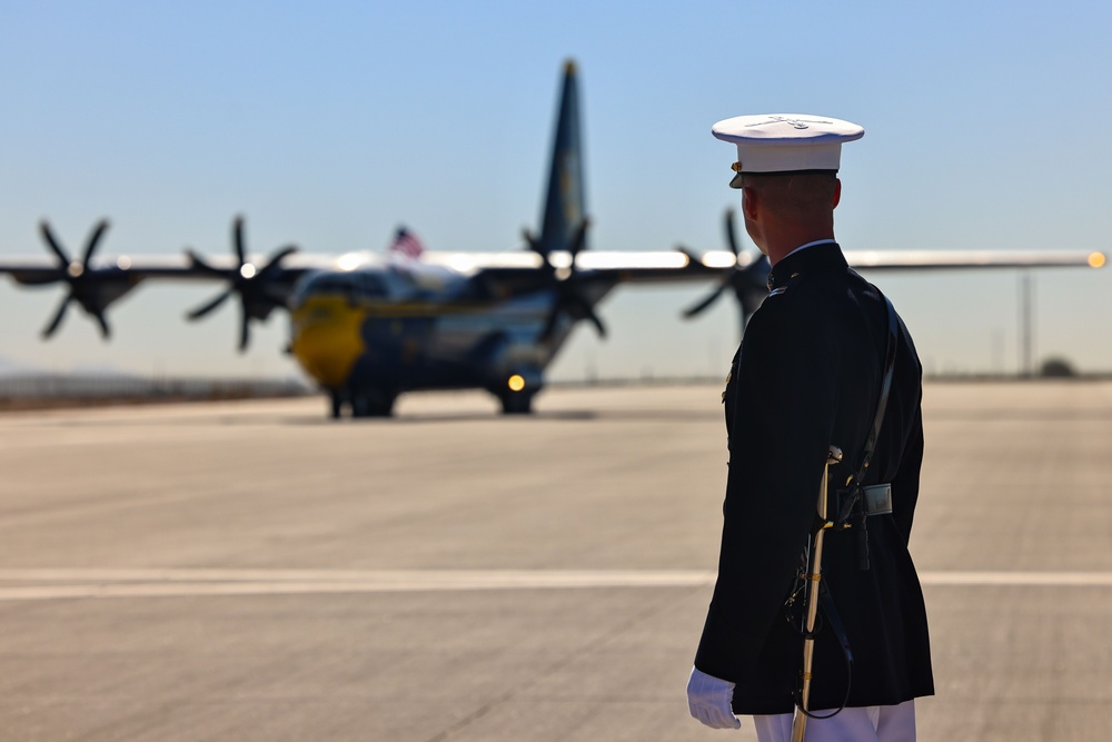 Silent Drill Platoon meet &quot;Fat Albert&quot;