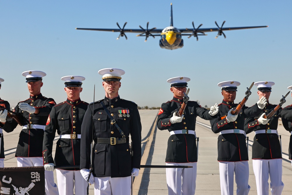 Silent Drill Platoon meet &quot;Fat Albert&quot;