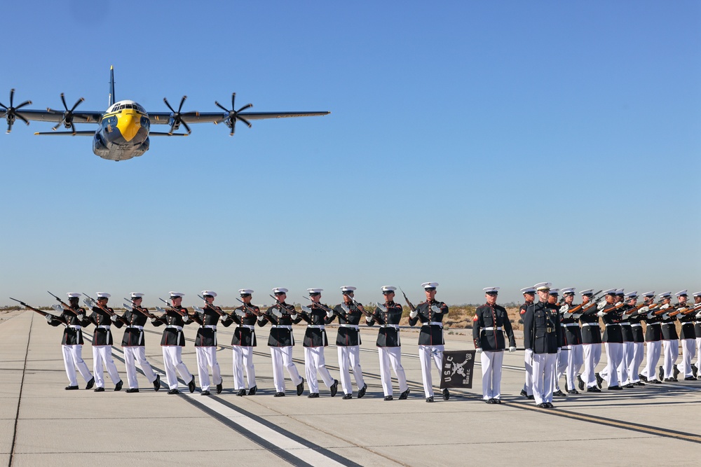 Silent Drill Platoon meet &quot;Fat Albert&quot;