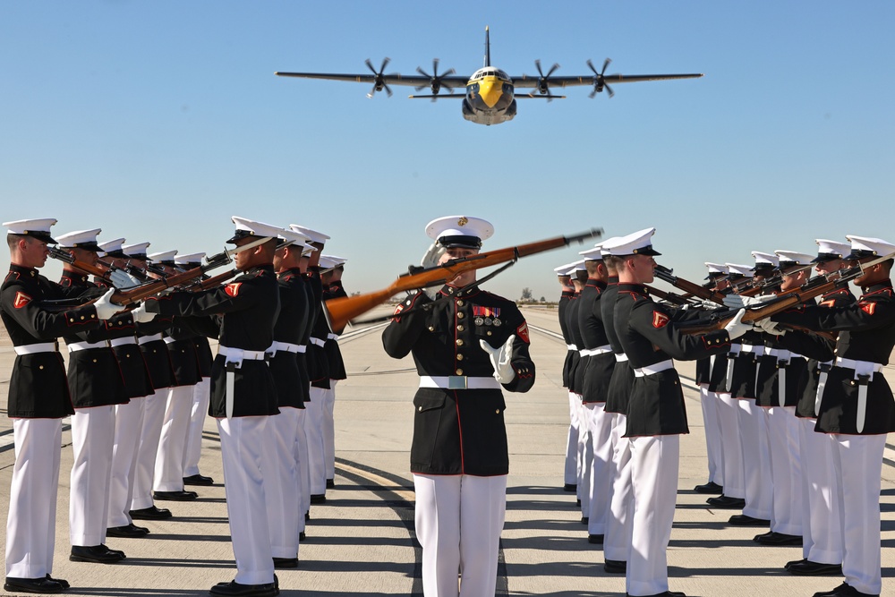 Silent Drill Platoon meet &quot;Fat Albert&quot;